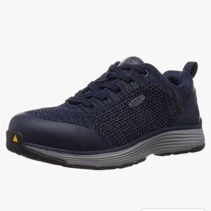 KEEN Utility Women's Sparta Low Height Alloy Toe Work Shoes Color: Mood Indigo